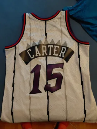 Camiseta Raptors 15 Vince Carter Mitchell & Ness