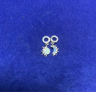 Charm Sol y Luna Plata Pulsera Pandora o collar