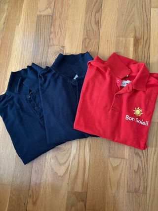 Polos Bon Soleil manga larga T. 9-11 años