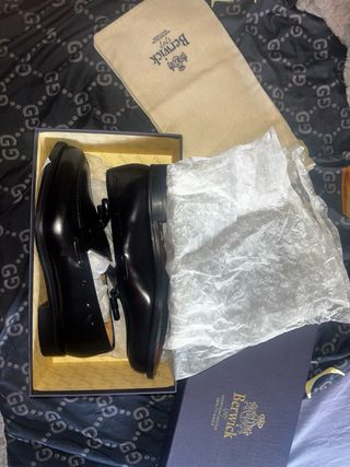 Mocasines Berwick borlas piel nuevos