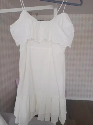 Vestido blanco tirantes S/36