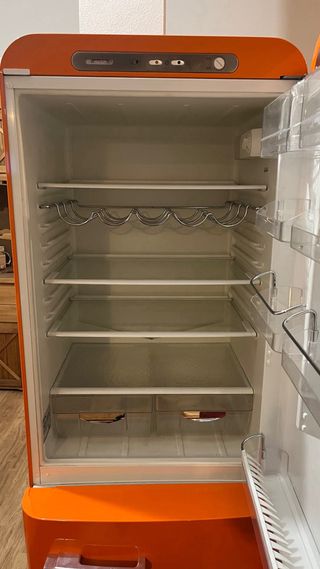 Frigorífico Combi SMEG Naranja