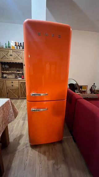 Frigorífico Combi SMEG Naranja