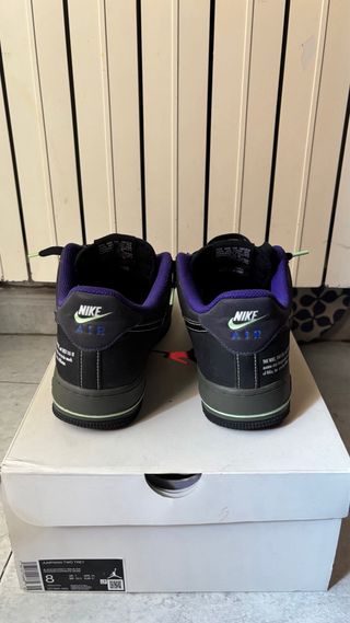 Nike Air Force 1 Negras y Verdes