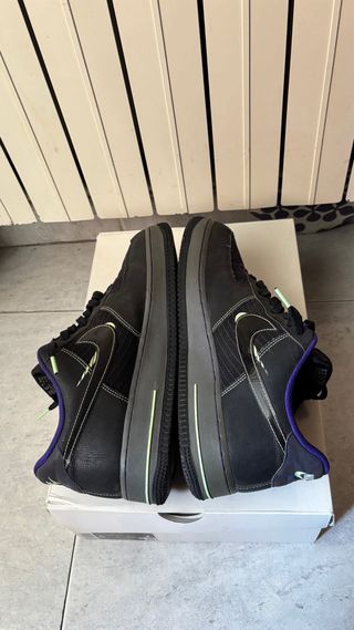 Nike Air Force 1 Negras y Verdes