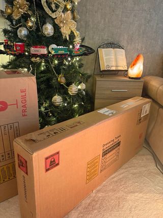 Tocador/Escritorio con Espejo y Luces LED