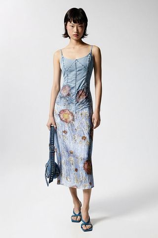 Vestido Desigual tirantes bimateria sin estrenar