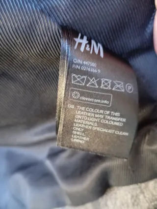 Chaqueta Cuero Negra H&M