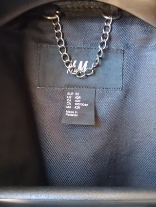 Chaqueta Cuero Negra H&M