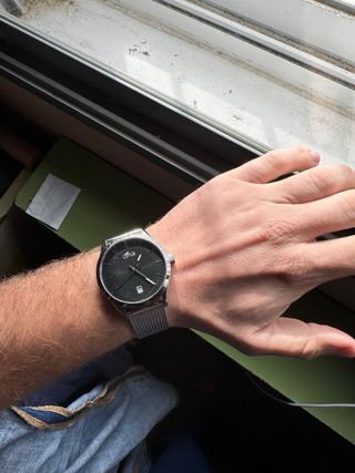 Reloj Lotus Hombre Negro y Plateado