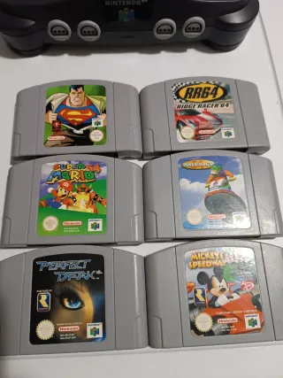 6 Juegos Nintendo 64: Mario, Superman, etc.