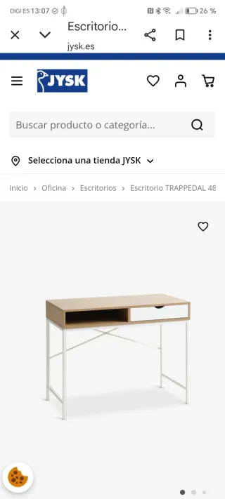 Escritorio madera y metal