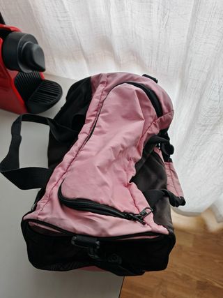 Bolso deportivo Puma negro y rosa