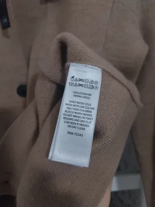 Chaqueta 100% lana Merino extra fina t. 40-42