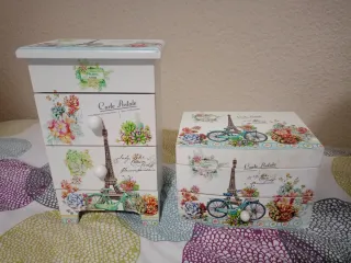 Joyeros de madera decorados