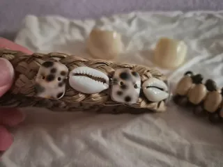 Lote Anillos de Hueso Marfil, Pulseras de la INDIA