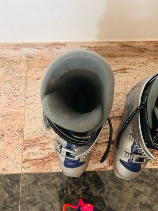 Botas de Ski Plata y Azul