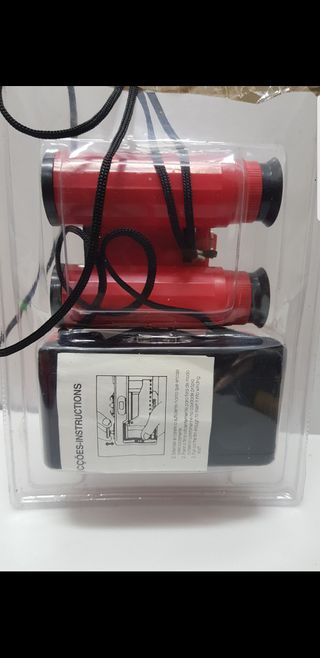 Prismáticos y Cámara Focus Vintage Roja