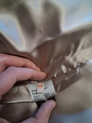 Abrigo de piel cordero PIEDAPIEL Beige/Marrón