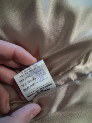 Abrigo de piel cordero PIEDAPIEL Beige/Marrón