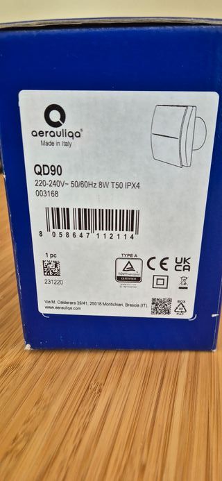 Extrator Parede Aerauliqa QD90