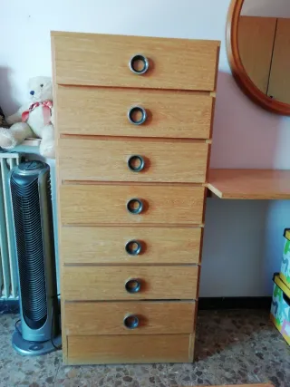 Cajonera de Roble Vintage Años 70