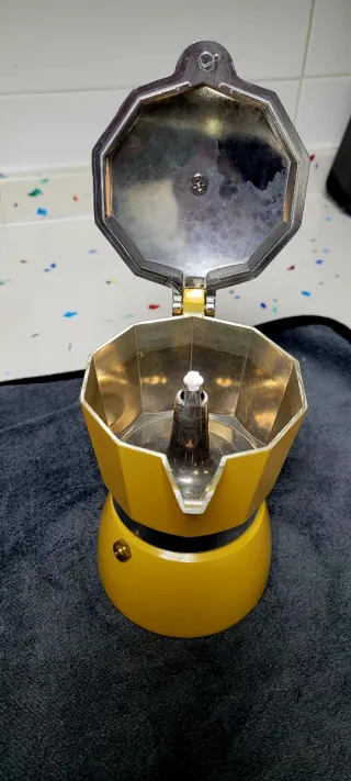 Cafetera Moka Tognana Vintage Amarilla