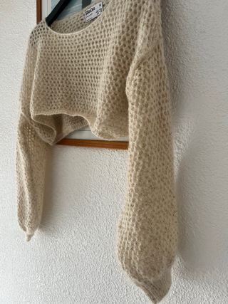 Jersey Corto Calado Rita Ora Beige Talla M