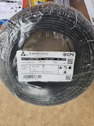 Cavo elettrico 4mm 300m