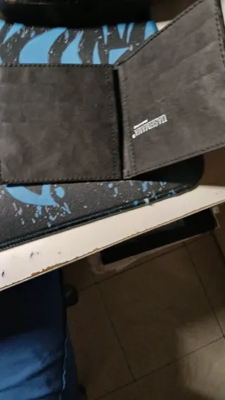 Portafoglio Ushama Grigio Pelle