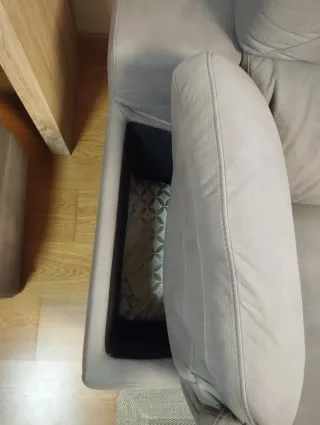 Sofá de 3 plazas gris