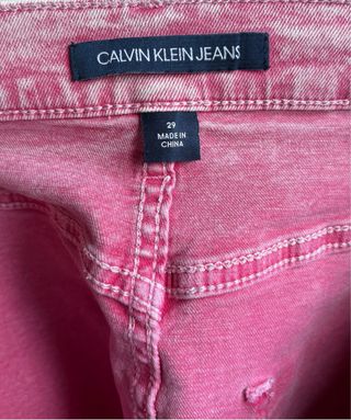 Falda vaquera Calvin Klein rosa