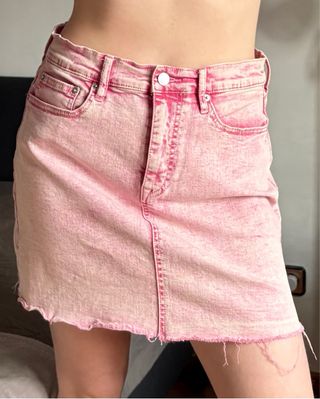 Falda vaquera Calvin Klein rosa