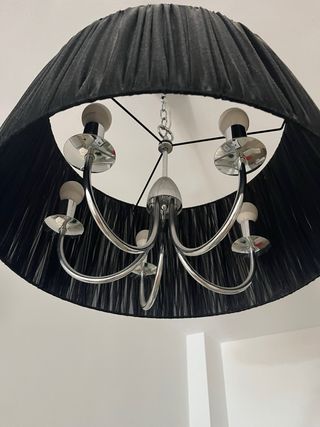 Lámpara de techo tela y metal