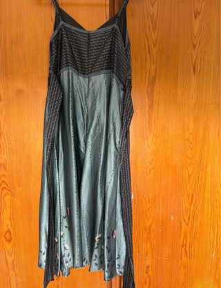 Vestido tirantes seda estampado floral