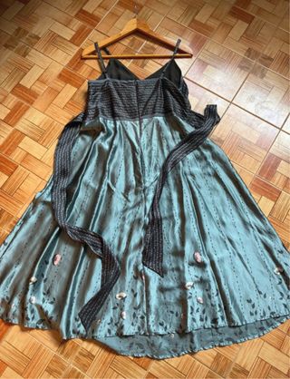 Vestido tirantes seda estampado floral