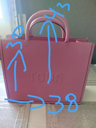 Bolso Tous Rosa y Dorado