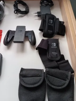 Nintendo Switch+  Accesorios+Cascos+Aro