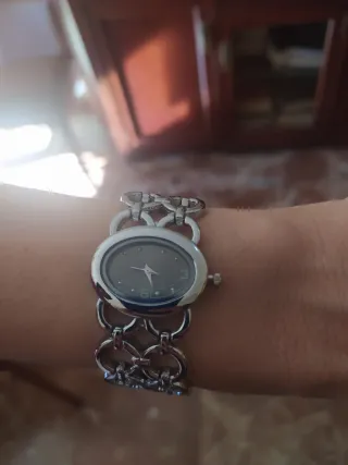 Reloj señora eslabones plateado