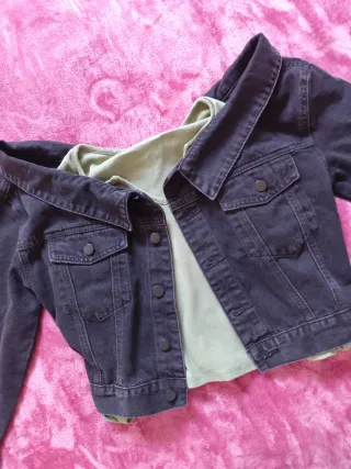 Chaqueta vaquera hombros abiertos