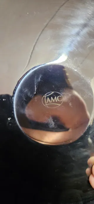 Piatto da portata argento e bianco