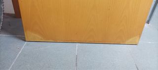 Puerta madera con cristal