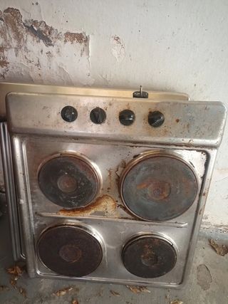 Dos Placas de Cocina Eléctrica y otra de butano