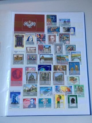 Clasificador con sellos nuevos de Austria.