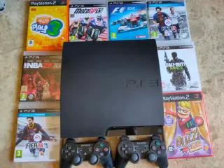 Consola PlayStation 3 Negra + 7 Juegos