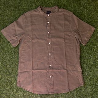 Camisa Leftisman manga corta cuello mao verde