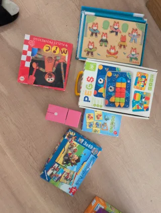 Lote Puzzles Infantiles (Djeco, Ravensburger)