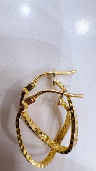 Orecchini Infinito Oro Giallo 18kt 750 diamantati