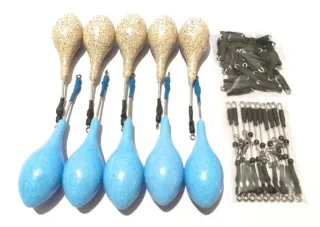 10 plomos de pesca Surfcasting, Urfes, Grapas.