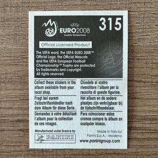 Figurine Calciatori Panini Euro 2008 Romania